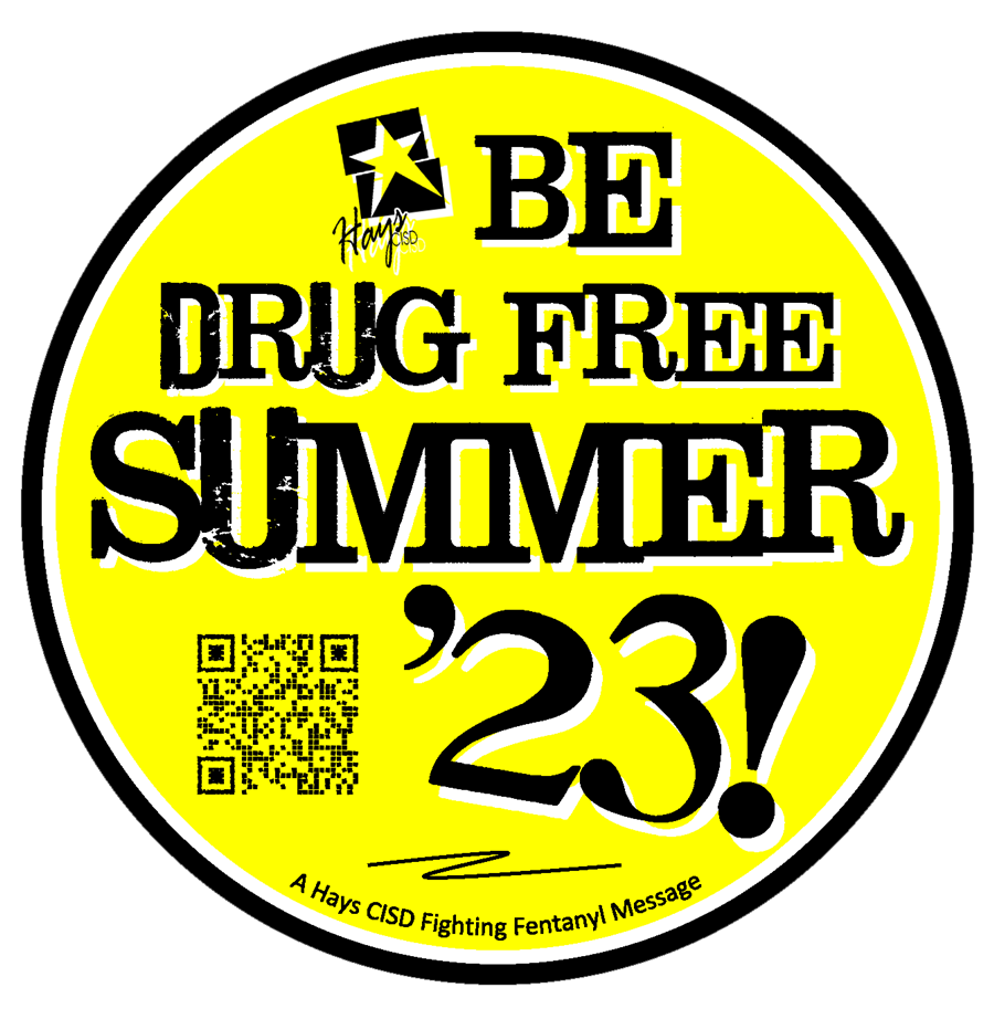 decorative logo: Be Drug Free Summer 23